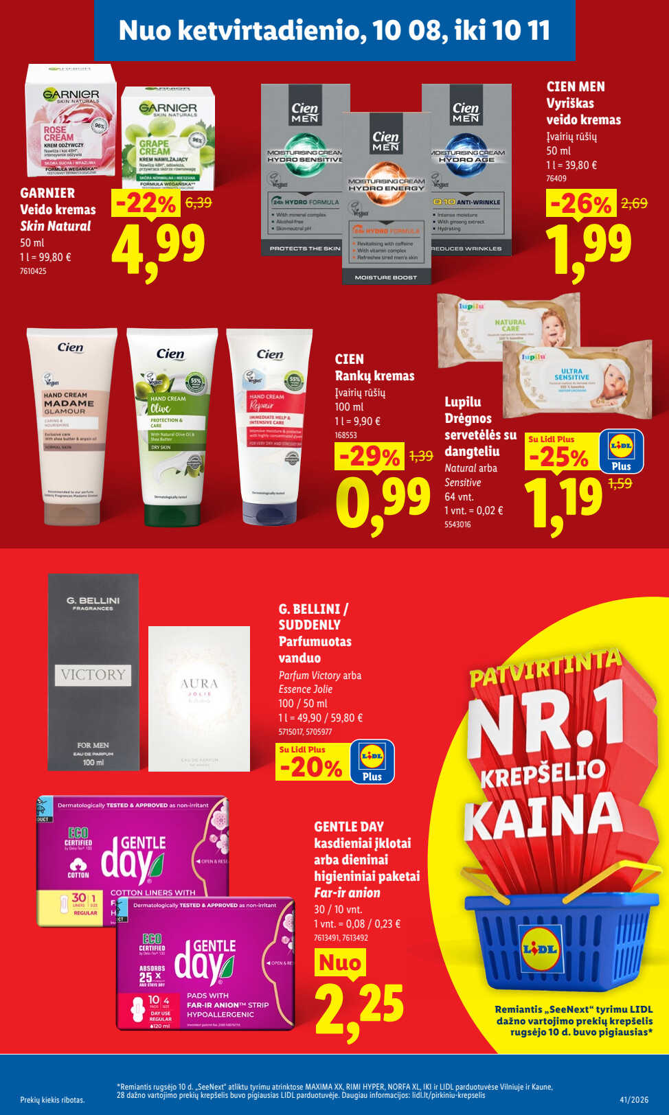Lidl akcijų leidinys „Maisto prekių pasiūlymai“, 49 puslapis