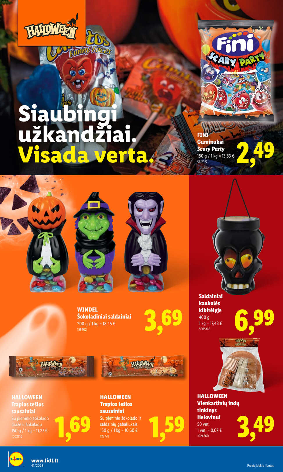 Lidl akcijų leidinys „Maisto prekių pasiūlymai“, 24 puslapis