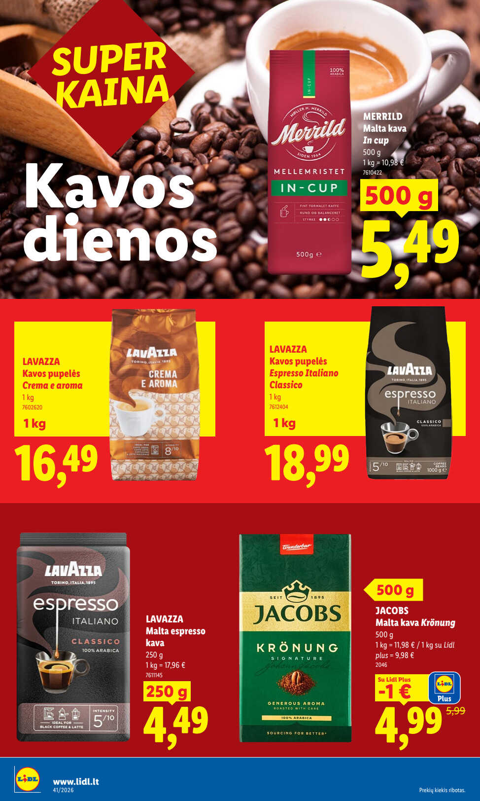 Lidl akcijų leidinys „Maisto prekių pasiūlymai“, 12 puslapis