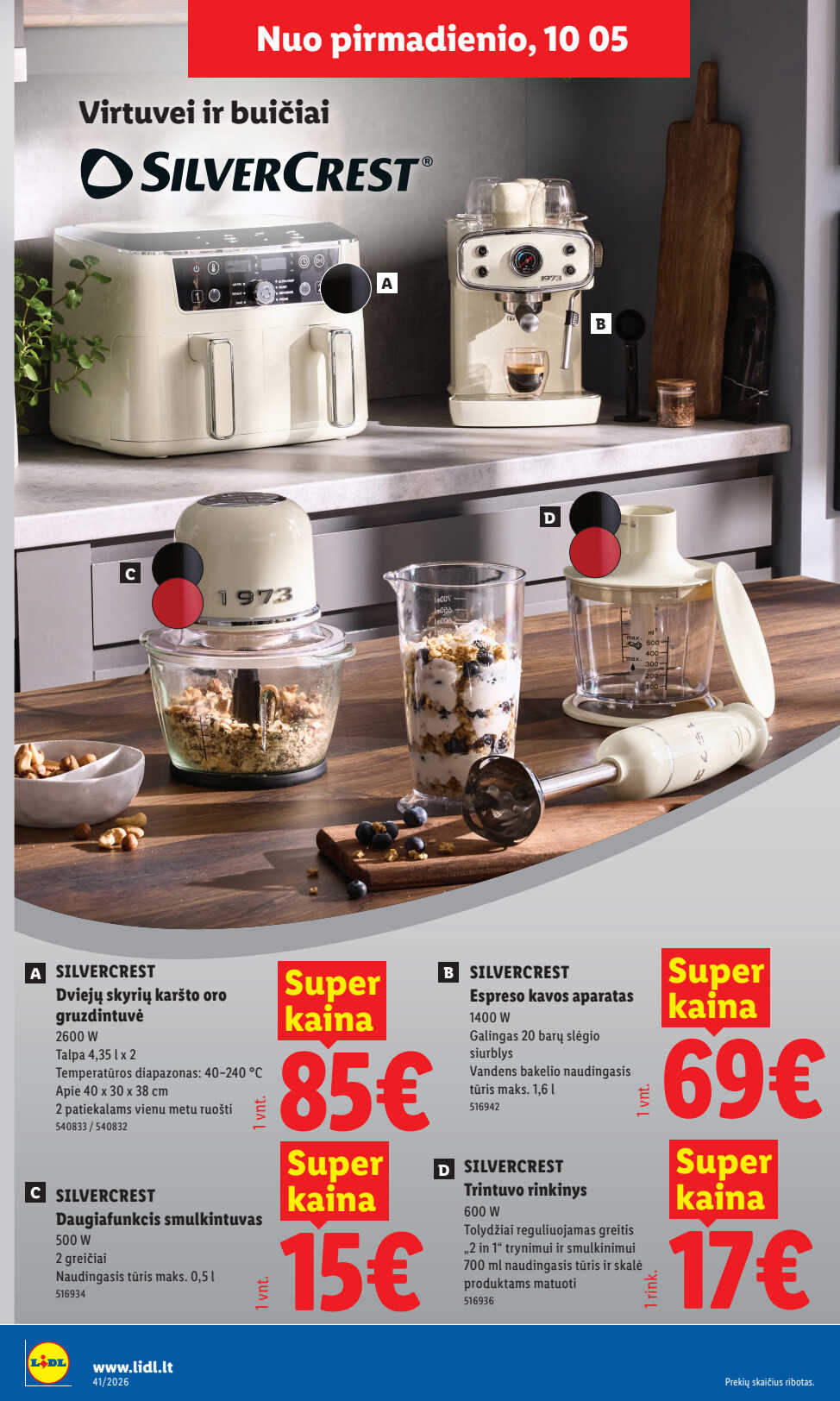Lidl akcijų leidinys „Ne maisto prekių pasiūlymai“, 2 puslapis