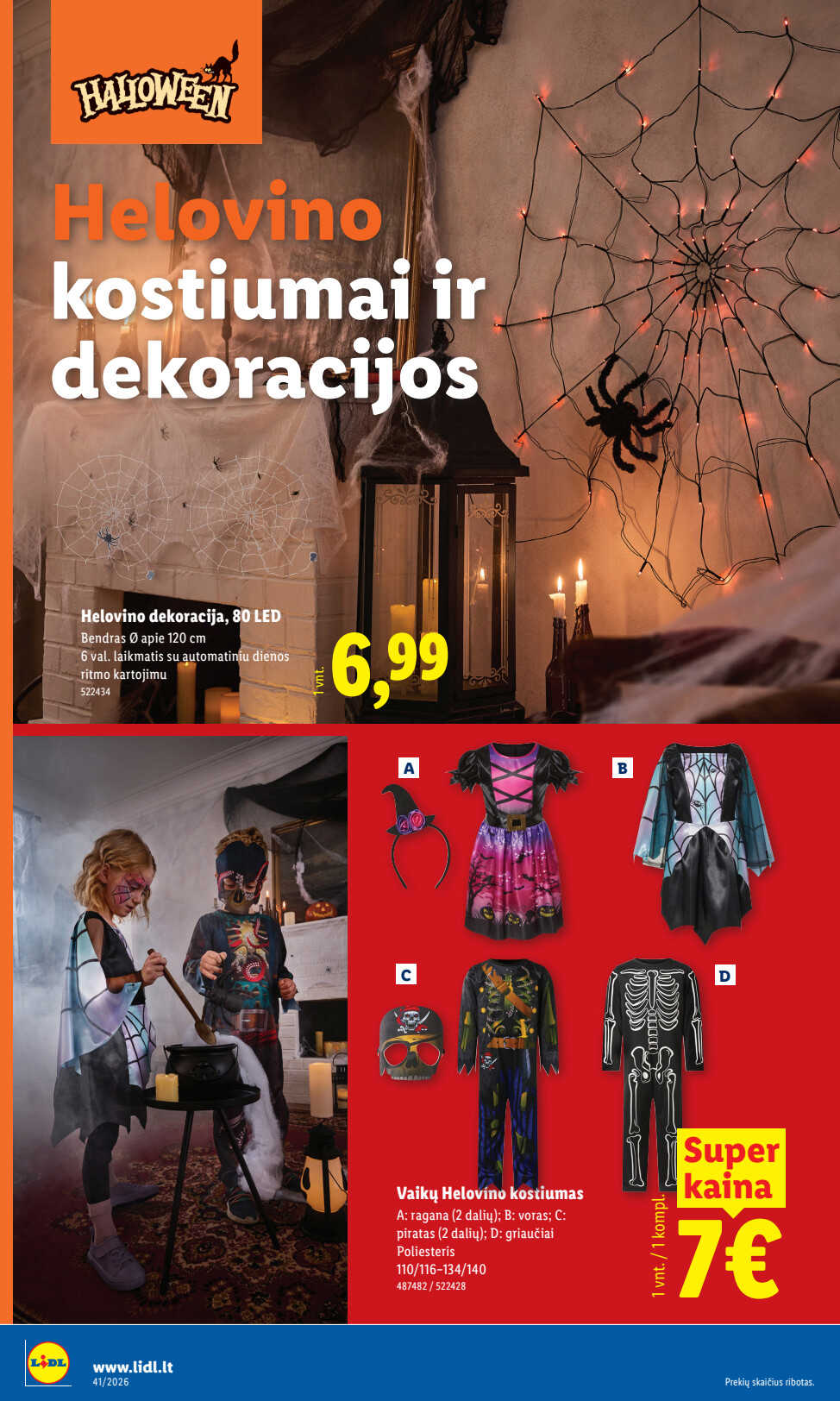 Lidl akcijų leidinys „Ne maisto prekių pasiūlymai“, 6 puslapis