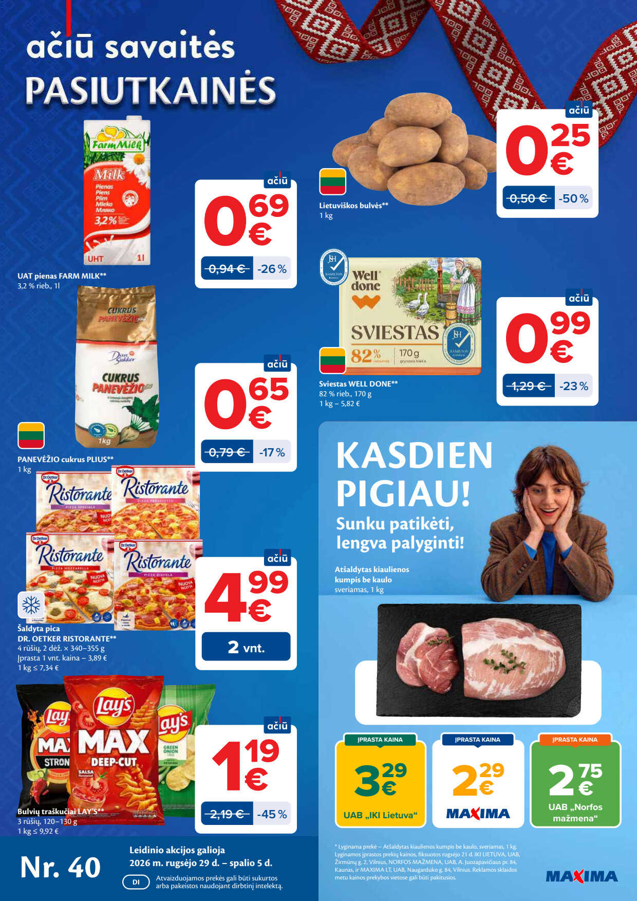 Maxima akcijų leidinys „AČIŪ savaitė“ akcijų leidinys